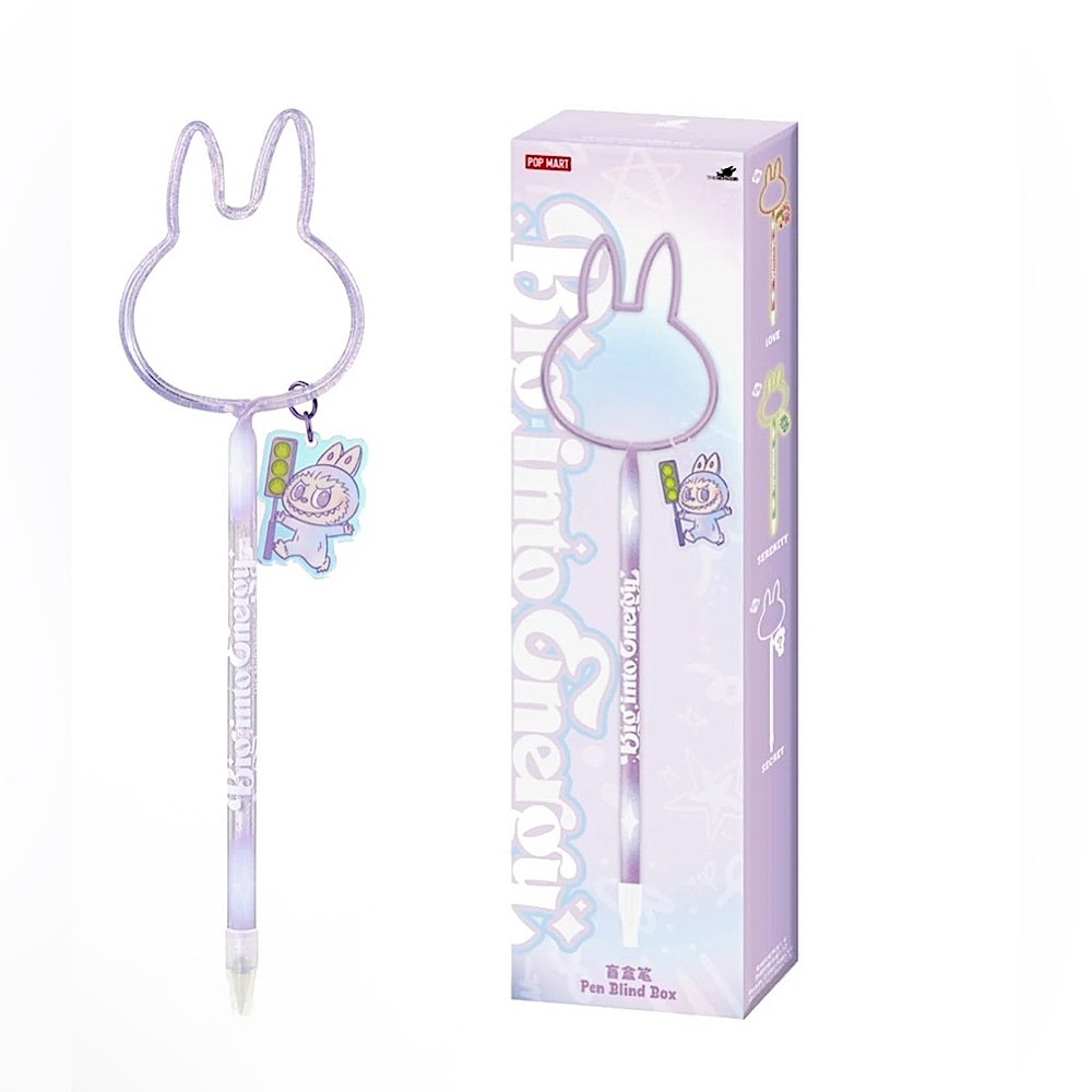 Authentic BIG INTO ENERGY “Luck” Labubu Pen w. Bookmark (Asia Exclusive)